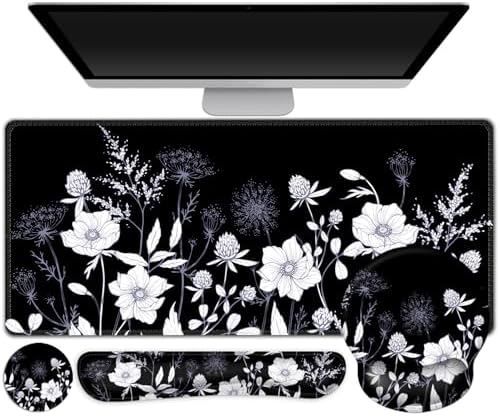 Gaming Mouse Pad, Large Desk Mat, 4in1 XXL Mousepad Cute Desk Pad Protector by ToLuLu