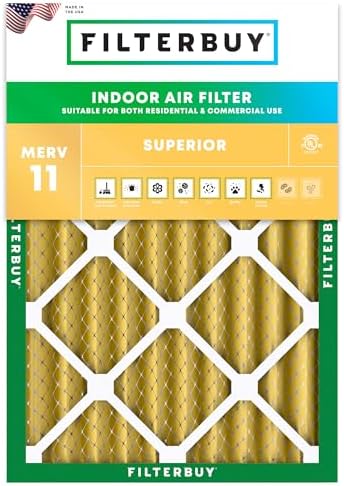 Filterbuy 20x24x4 Air Filter MERV 11 Pet & Allergy Defense (1-Pack) by Filterbuy