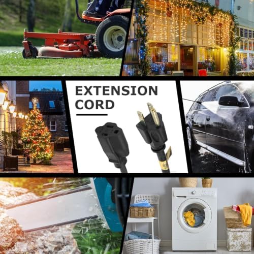 20ft Black Outdoor Extension Cord & Waterproof Extension Cord Cover Kit - Image 7