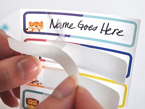 Bottle Labels, Write-On, Self-Laminating, Waterproof Kids Name Labels for Baby Bottles, Sippy Cup for Daycare School, Dishwasher Safe (Animal Friends), Made in The USA - Image 6
