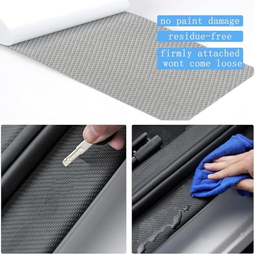 All Weather Floor Mats for 2021-2026 Chevy Tahoe/Cadillac Escalade/GMC Yukon（Only 7 Seats / 2nd Row Bucket Seats）TPE Rubber Liners Odorless Anti-Slip Car Floor Liners & Cargo Liners & Door Sill Guards - Image 4