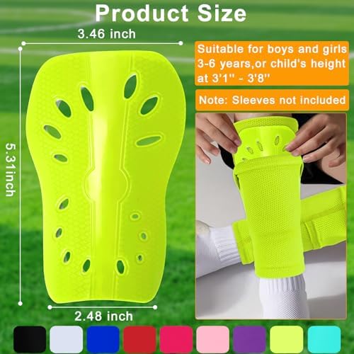 2 Pairs Shin Guards Soccer for Kids,Shin Pads Extra Lightweight Breathable Slide in Shin Guard for Football Training Match Outdoor Activities Protective Slip-in Shin Guards for Boys Girls - Image 2