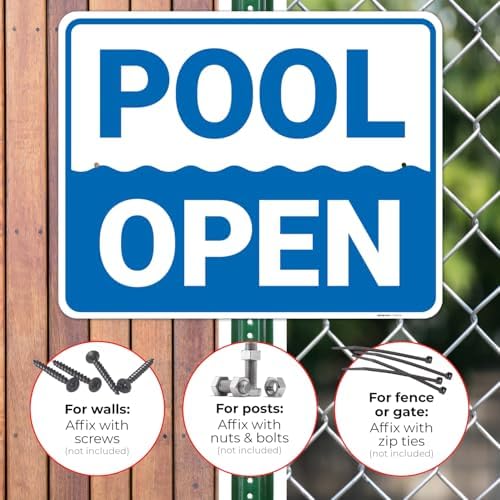 Pool Open Sign, - Image 4