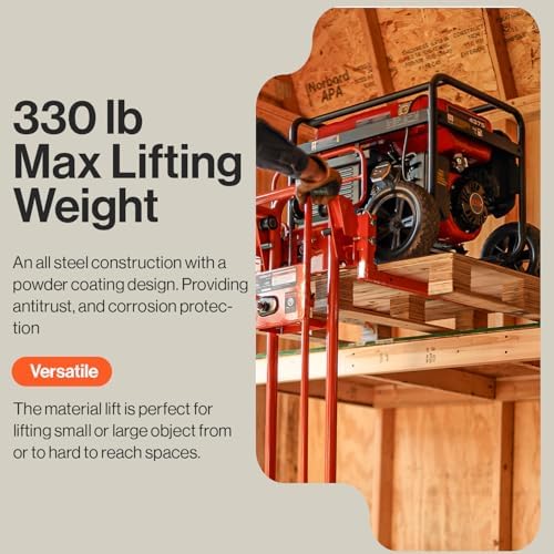 SuperHandy Material Lift Stacker, 330 lb Capacity, 40-Inch Lift - Image 3