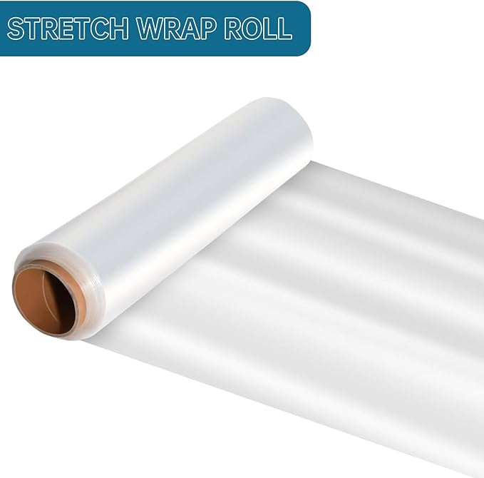 Stretch Film Shrink Wrap Roll 20" x 1500FT, Heavy Duty 80 Gauge Stretch Wrap - Image 3