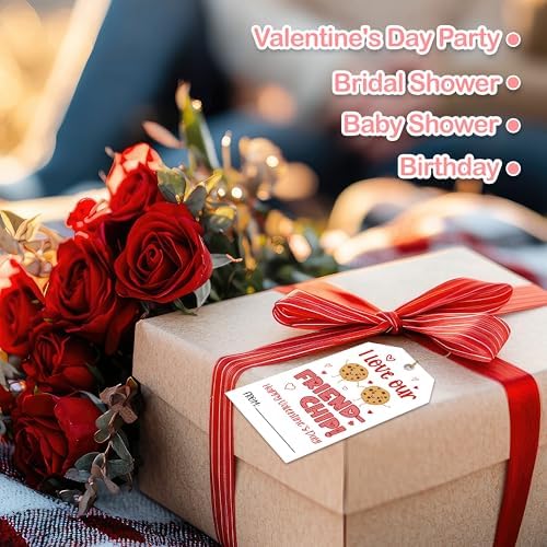 Valentine's Day Gift Tags, 50 Happy Valentine's Day Tags with String - Image 6