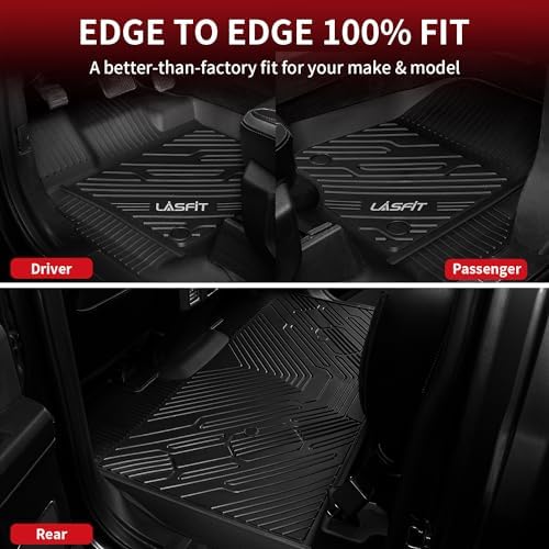 LASFIT Floor Mats for Ford F-150 2015-2026 SuperCrew, w/o Fold Flat Storage - Image 5