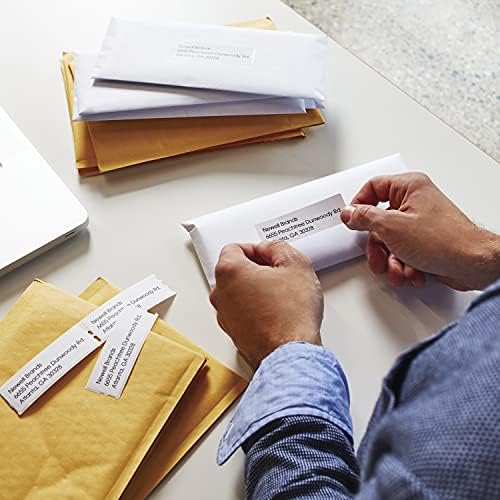 DYMO Authentic LW Mailing Address Labels for LabelWriter Label Printers, White, 1-1/8" x 3-1/2", 12 Rolls of 350 (4200 Total) - Image 5