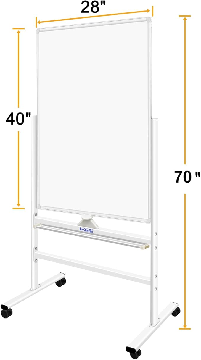 H-Qprobd Magnetic Whiteboard Mobile Dry Erase Board - Image 3