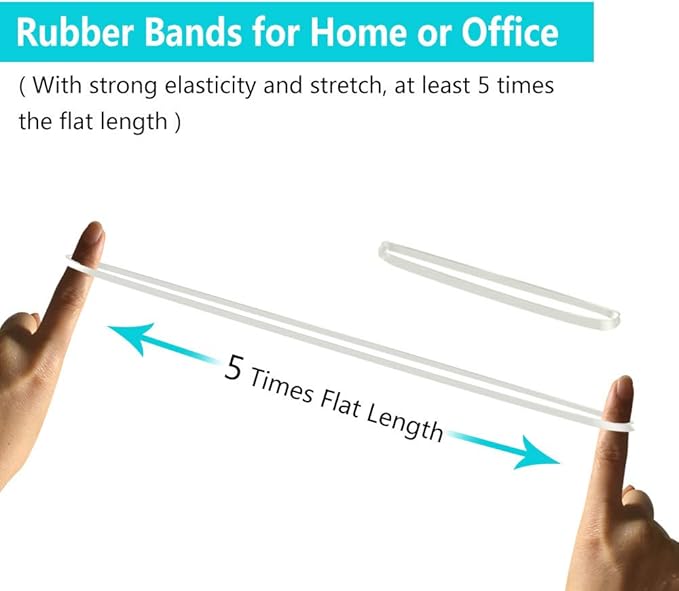 Coopay 12 Inches Extra Large Rubber Bands, 30 Pieces Heavy Duty Trash Can Band - Image 3