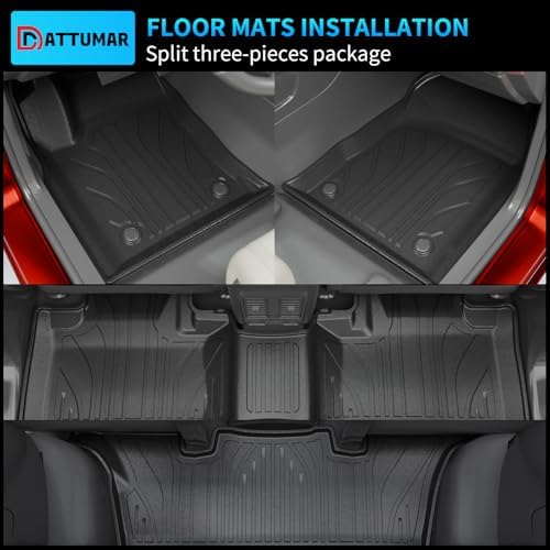 Floor Mats Set (7 PCS) for 2016-2025 2026 Dodge Durango 6-Seater - Image 3