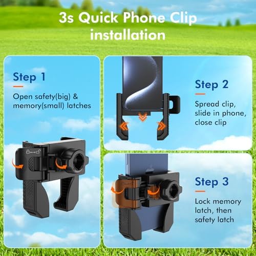 Magnetic Golf Cart Phone Holder, Rotatable Golf Cart Accessories - Image 5