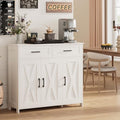 Homhedy Coffee Bar Storage Cabinet with Drawers, Kitchen Buffet Cabinet by Homhedy