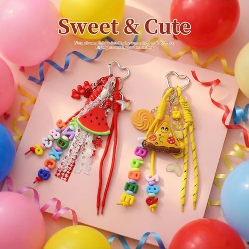 Paracord Keychain Paracord Bag Charm 12pcs Braided Nylon Rope Keychain Cord for Bag Purse Backpack Handbag - Image 5