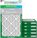 Filterbuy 12.75x21x2 Air Filter MERV 8 Dust & Allergy Defense (6-Pack) by Filterbuy