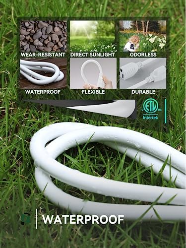 PLUGTUL 1 FT Extension Cord White, 4 Pack Short Power Cord, Indoor/Outdoor 16 Gauge 3 Prong Grounded Wire ETL Listed, 13A 1625W 125V SJTW - Image 5