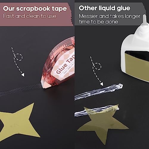Secopad Scrapbook Tape, Glue Tape for Crafts, 8 Pack, Light-Colored Shell - Image 3