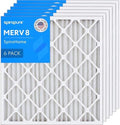 SpiroPure 30X32X2 MERV 8 Geothermal Air Filters - Made in USA (6 Pack) by SpiroPure