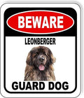 BEWARE LEONBERGER GUARD DOG Aluminum Composite Outdoor Sign 8.5" x10" Metal Security Notice for Yard, Fence, Porch, Property, and Business – No Trespassing, Warning, Attack Dogs, Protection by WorkHouseSigns