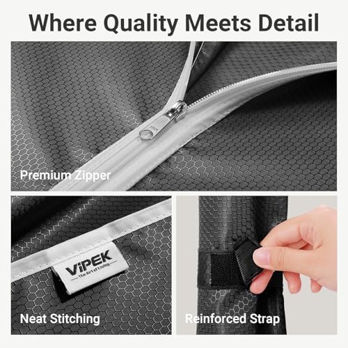 VIPEK R4C Portable Closet Rolling Clothes Rack with Wheels & Zippered Cover - Image 4