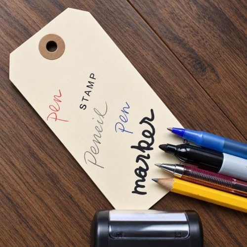 100 Manila Label Tags #5 with Wire Attached, 4 3/4" x 2 3/8" - Image 5