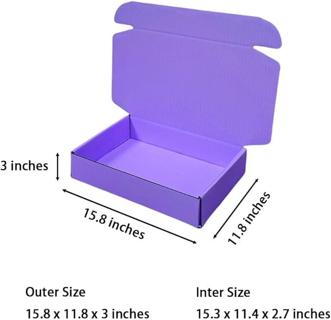 20 Pcs 15.8 x 11.8 x 3 inches Larger size Shipping Boxes - Image 2