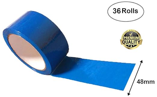 ABC Carton Sealing Tape 1.89 Inches Wide x 54.68 yd Length. 36 Rolls of Blue - Image 2