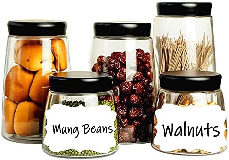SALEMAR White Label Sticker, 2x3 inch Fancy Shape Labels for Essential Oil Bottle or Food Jars, Name Tags Stickers, 200PCS(White) - Image 4