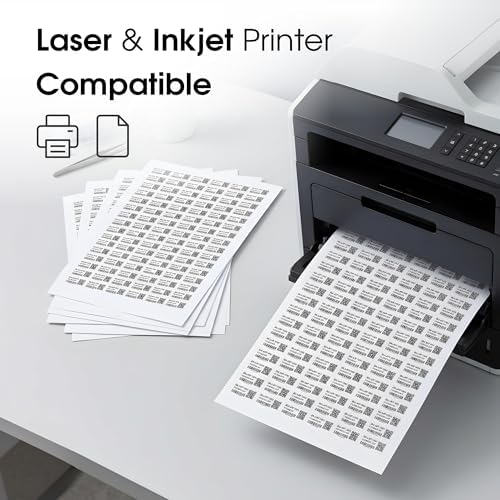 1" X 0.5" Matte White Printable Barcode Labels (30 Sheets, 4800 Stickers) - Image 4