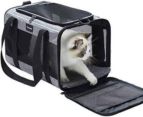 Vceoa 19"x12"x12" Pet Carrier for Cats by Vceoa