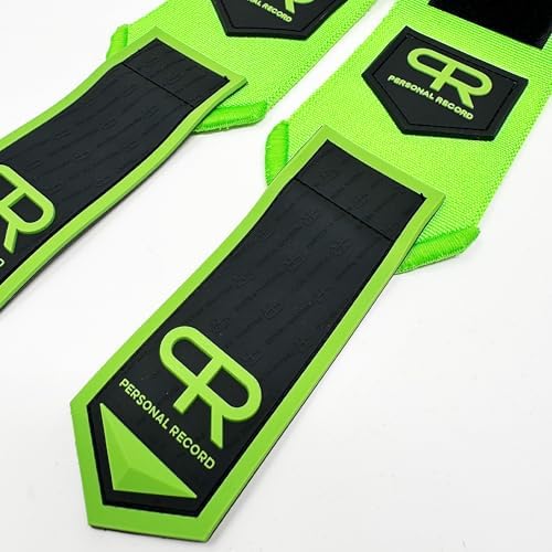 PR Personal Record Heavy Duty Premium Wrist Wraps, More Elasticity, Reinforced Stitching, Extra Wide Strap, Strong Thumb Loop, Larry Wheels Weightlifting Wraps - Image 4