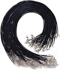 Selizo 100Pcs Necklace Cord for Jewelry Making, Black Waxed String Bracelet Making Supplies by selizo