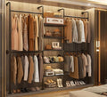 Aheaplus Industrial Pipe Clothing Rack, 6.42FT Closet Organizer System by Aheaplus