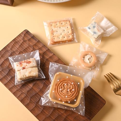 Morepack 5.5x5.5 Inch Cookie Bags Self Sealing Cellophane Bags 200 Pcs - Image 3