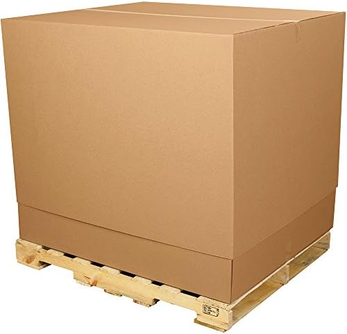 Aviditi TELEBTM Telescoping Single-Wall Corrugated Inner Box, 47-1/4" Length x 39-1/2" Width x 25" Height, Kraft (Bundle of 5) by Aviditi
