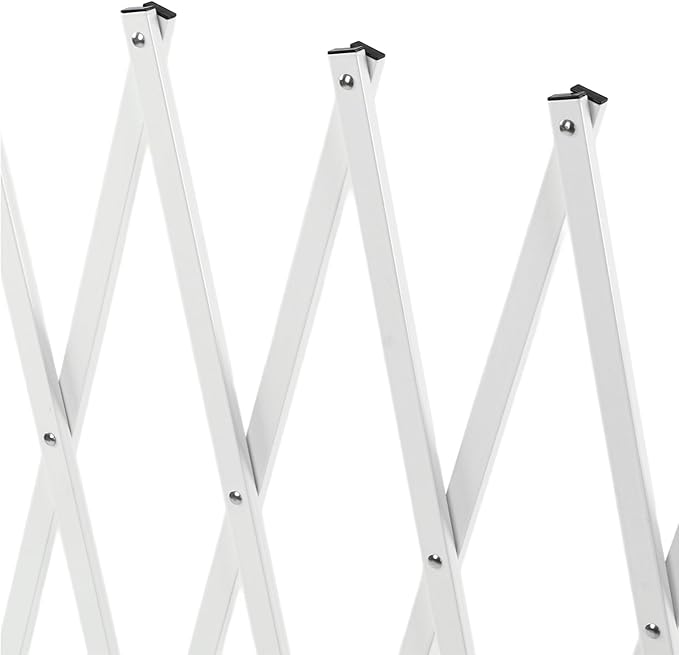 Metal Expandable Barricade Gate, Aluminum Folding Mobile Safety Barrier 130in - Image 2