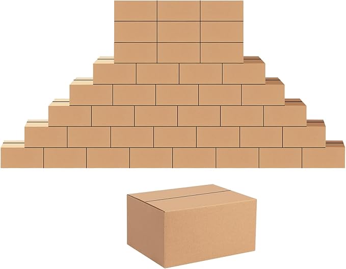 EdenseeLake 40 Pack 8x6x4 inches Shipping Boxes Small Cardboard Boxes by Edenseelake