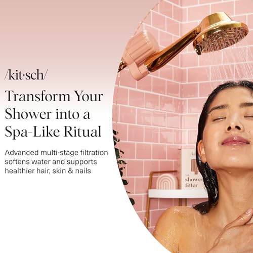 Kitsch Shower Filter Head for Hard Water | Filtered Shower Head –Terracotta - Image 2