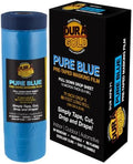 Dura-Gold 71" x 65' Pure Blue Pre-Taped Masking Film - Painters Plastic Roll (0.4 Mil) Pull Down Drop Sheet, Pre-Taped Plastic Sheeting for Painting Protection on Auto, Walls, Furniture by Dura-Gold