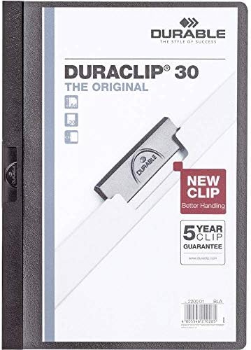 Durable 795898 - Black A4 Size Folder, 30 Sheets by DURABLEOfficeProducts
