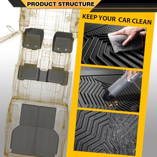 G-PLUS TPE Floor Mats 2PCS Fit Honda Odyssey 2011-2017 - Image 3