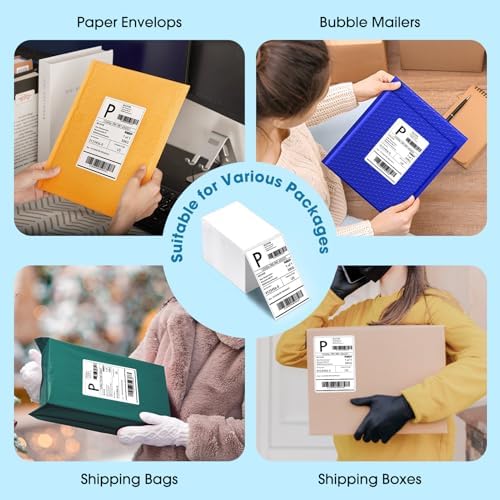 Fuxury Thermal Labels 4x6 500 Labels Fanfold Direct Shipping Label - Image 5