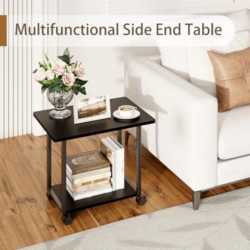MARTY 22"x15.75" Large Printer Stand Under Desk, Rolling Cart Printer Table - Image 4