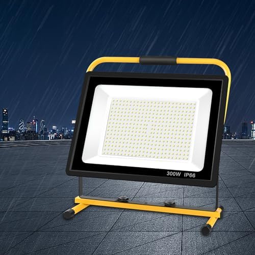 300W LED Work Light, 30,000LM, 6500K, IP66, 16ft Cord with Plug - Image 4