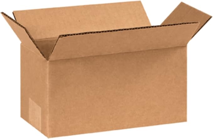 Secure Seal - 8x4x4 Pack of 200 Corrugated Cardboard Packing Shipping Mailing by Secure+Seal