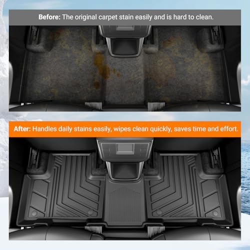 powoq Floor Mats Cargo Mat Compatible with 2020-2026 Toyota Highlander - Image 3