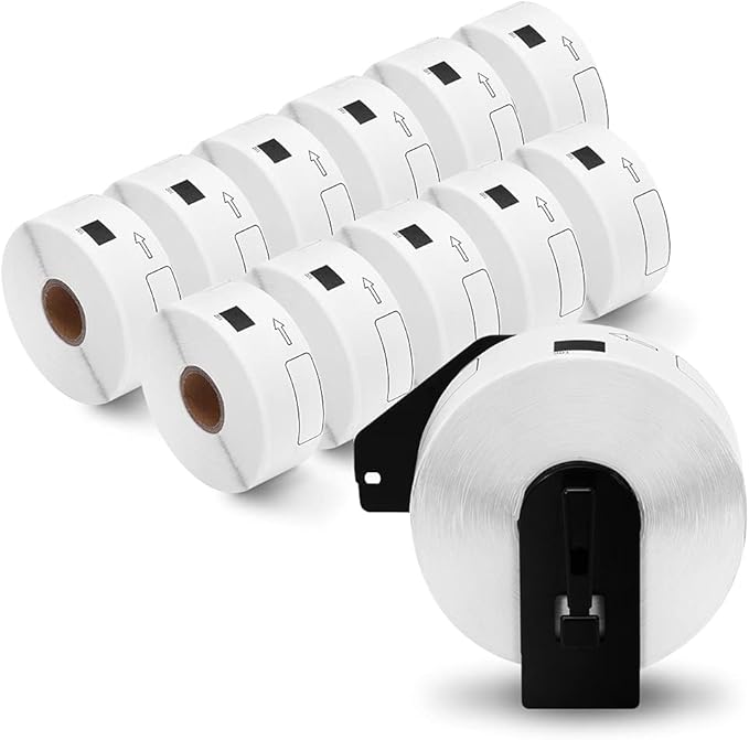 12 Rolls Replace for Brother DK-1201 Address Label, 400 Stickers/roll for by COLORWING