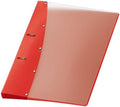 Veloflex 1141450 Diamond Ring Binder DIN 210 x 297 mm, Combi Mechanism Ring Binder A4 red by VELOFLEX