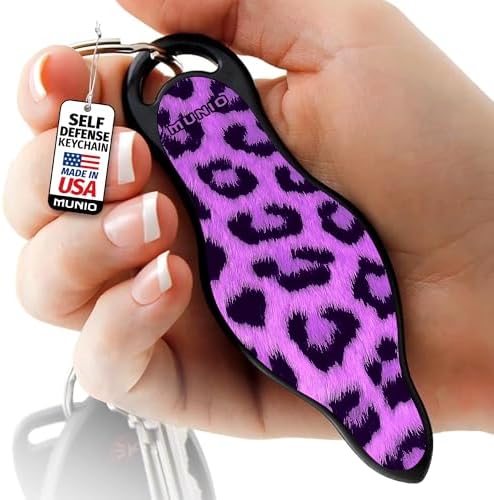 MUNIO Self Defense Keychain – Stylish, Portable Safety Tool for Women & Men – Non-Lethal, TSA Approved, Made in USA by MUNIO