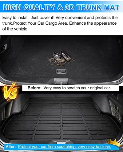 Cartist Cargo Liner Compatible with 2020-2023 2024 2025 Outback All Weather Rear Trunk Mat for Outback High Side Waterproof Heavy Duty - Image 6